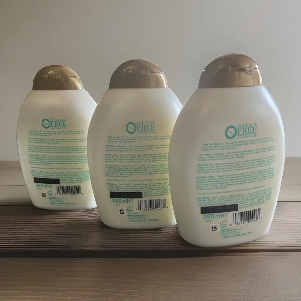3 OGX Quenching + Coconut Curls Conditioner 13oz Sulfate Free Hydrating Haircare